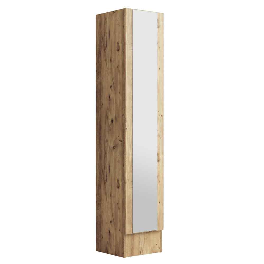Raleo Wooden Storage Cabinet with Glass Door in Atlantic Pine