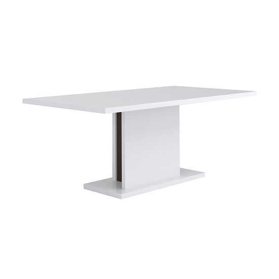 Ramet Extending Dining Table In White Gloss And Grey Lacquered_8