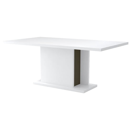Ramet Extending Dining Table In White Gloss And Grey Lacquered_5