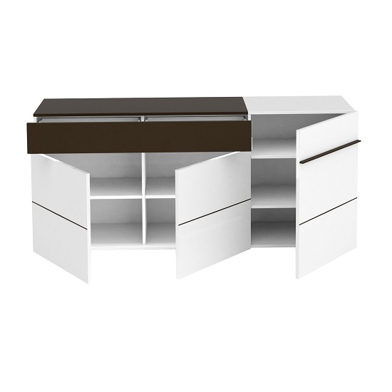 Ramet Medium Sideboard In White Gloss And Grey Lacquered_4