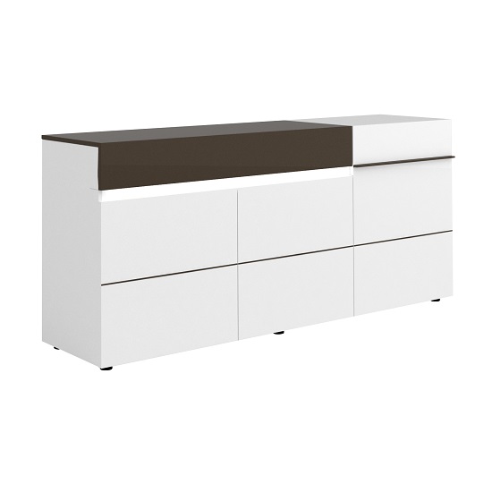 Ramet Medium Sideboard In White Gloss And Grey Lacquered_2