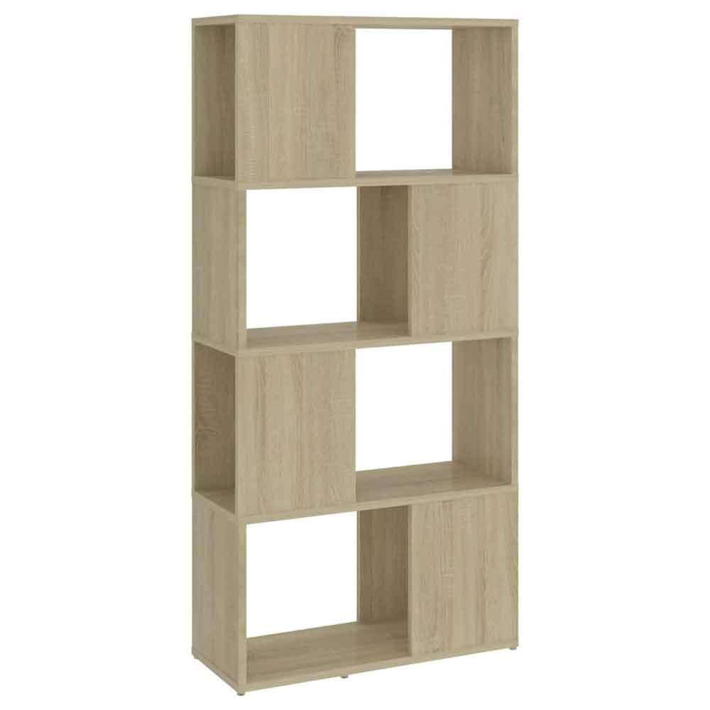 Ramona 60cm Wooden Book Shelf And Room Divider - Sonoma Oak