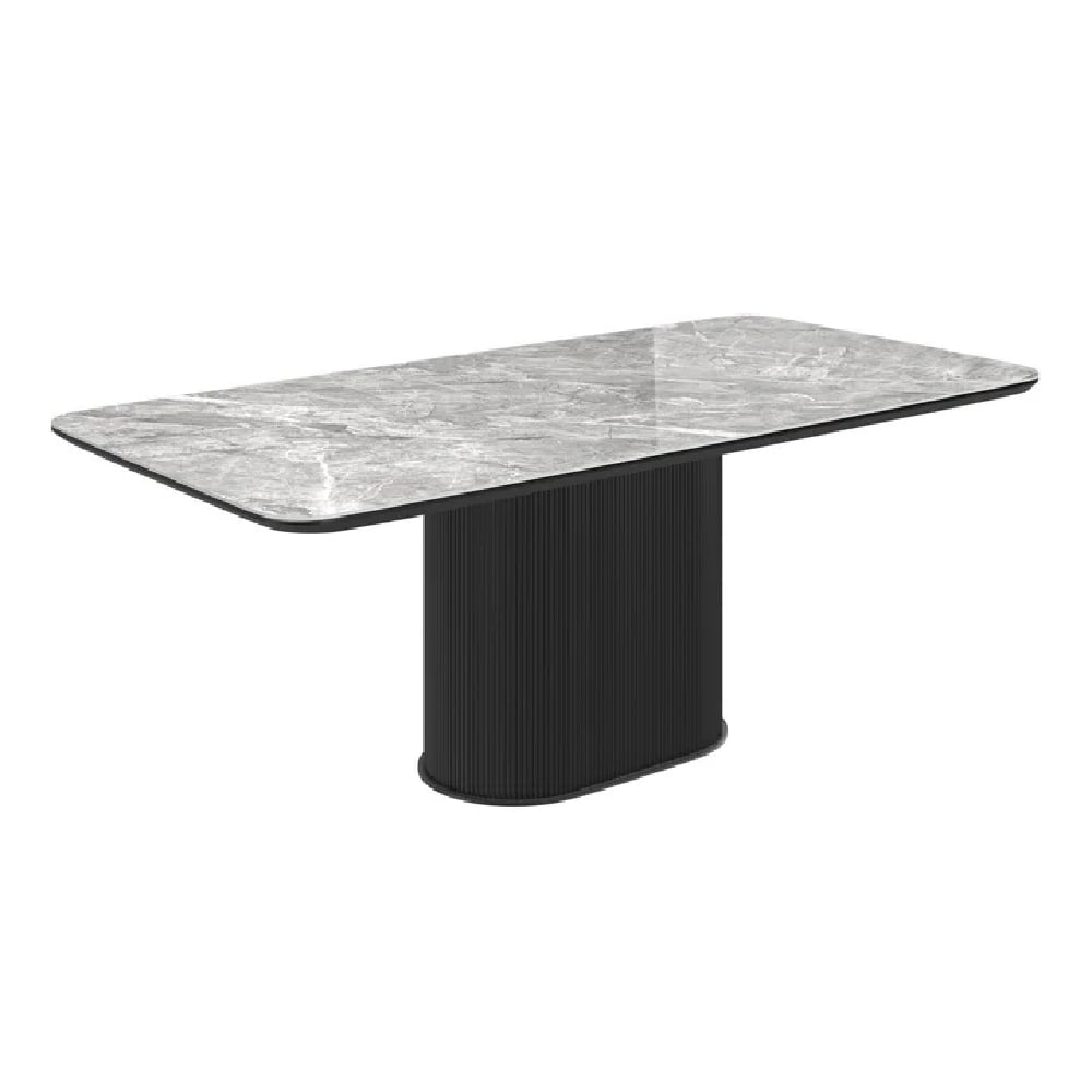 Read more about Ramona ceramic rectangular coffee table in gloss grey