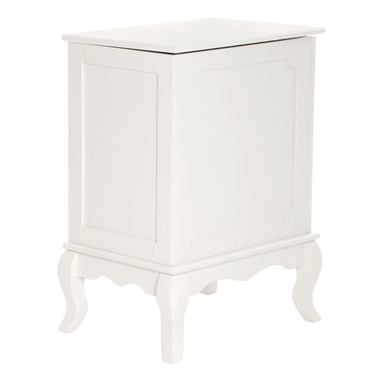 Photo of Ramona wooden bathroom laundry storage cabinet in ivory