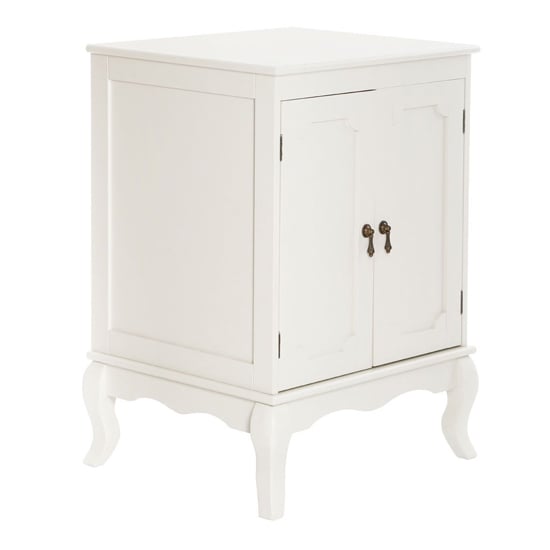 Photo of Ramona wooden bathroom storage cabinet in ivory