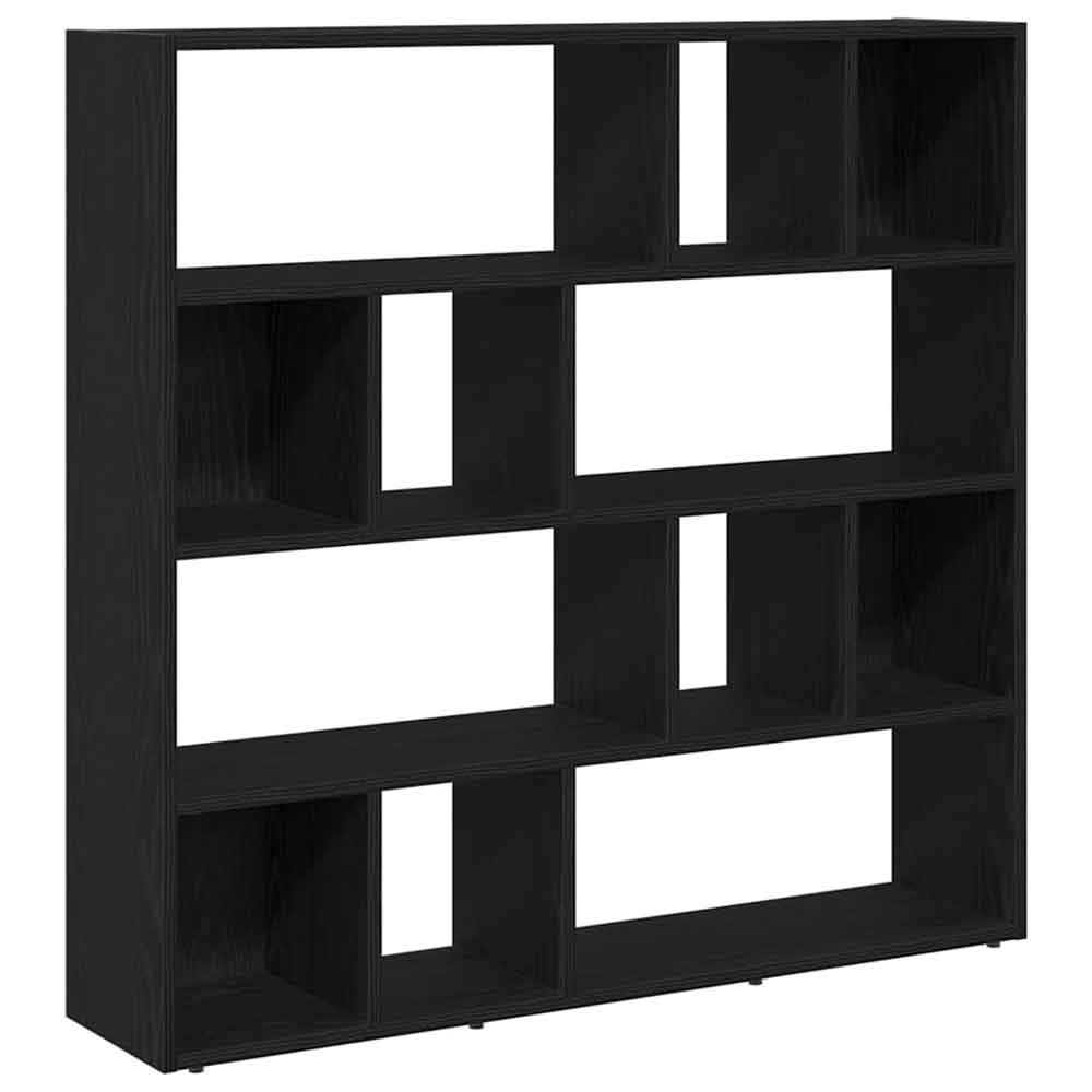 Ramona 105cm Wooden Book Shelf And Room Divider - Black Oak