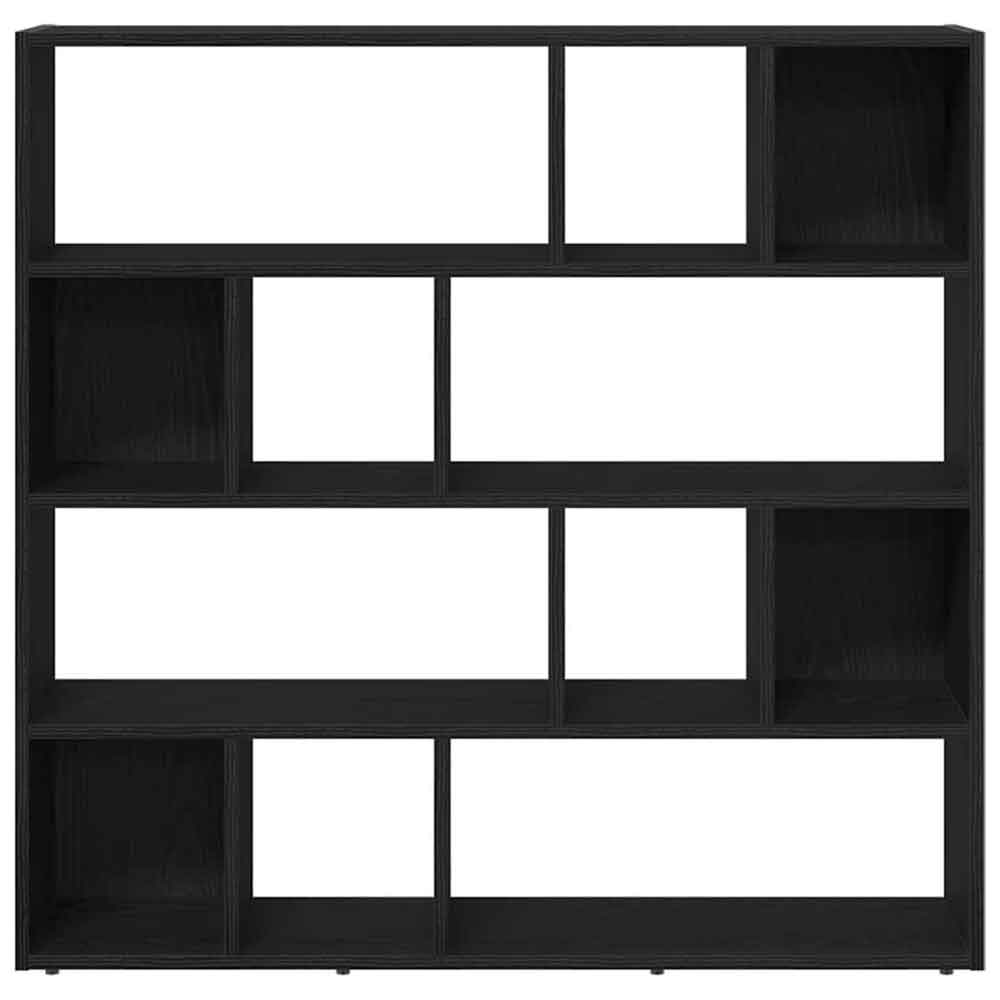 Ramona 105cm Wooden Book Shelf And Room Divider - Black Oak