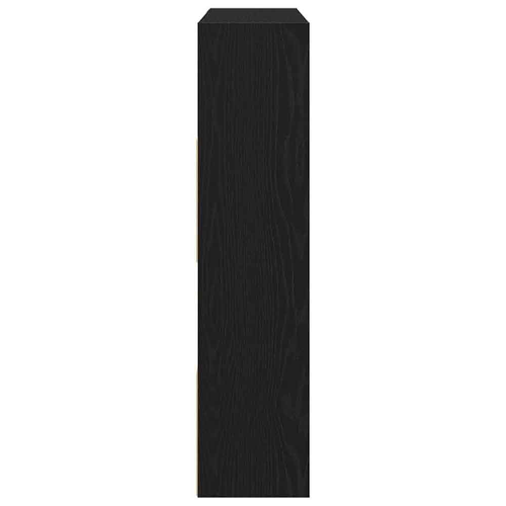Ramona 105cm Wooden Book Shelf And Room Divider - Black Oak