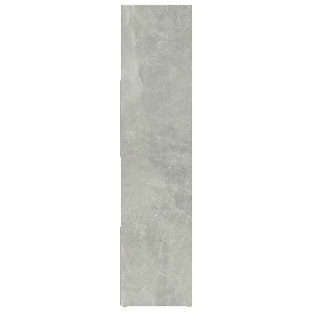 Ramona 105cm Wooden Book Shelf And Room Divider - Concrete Grey