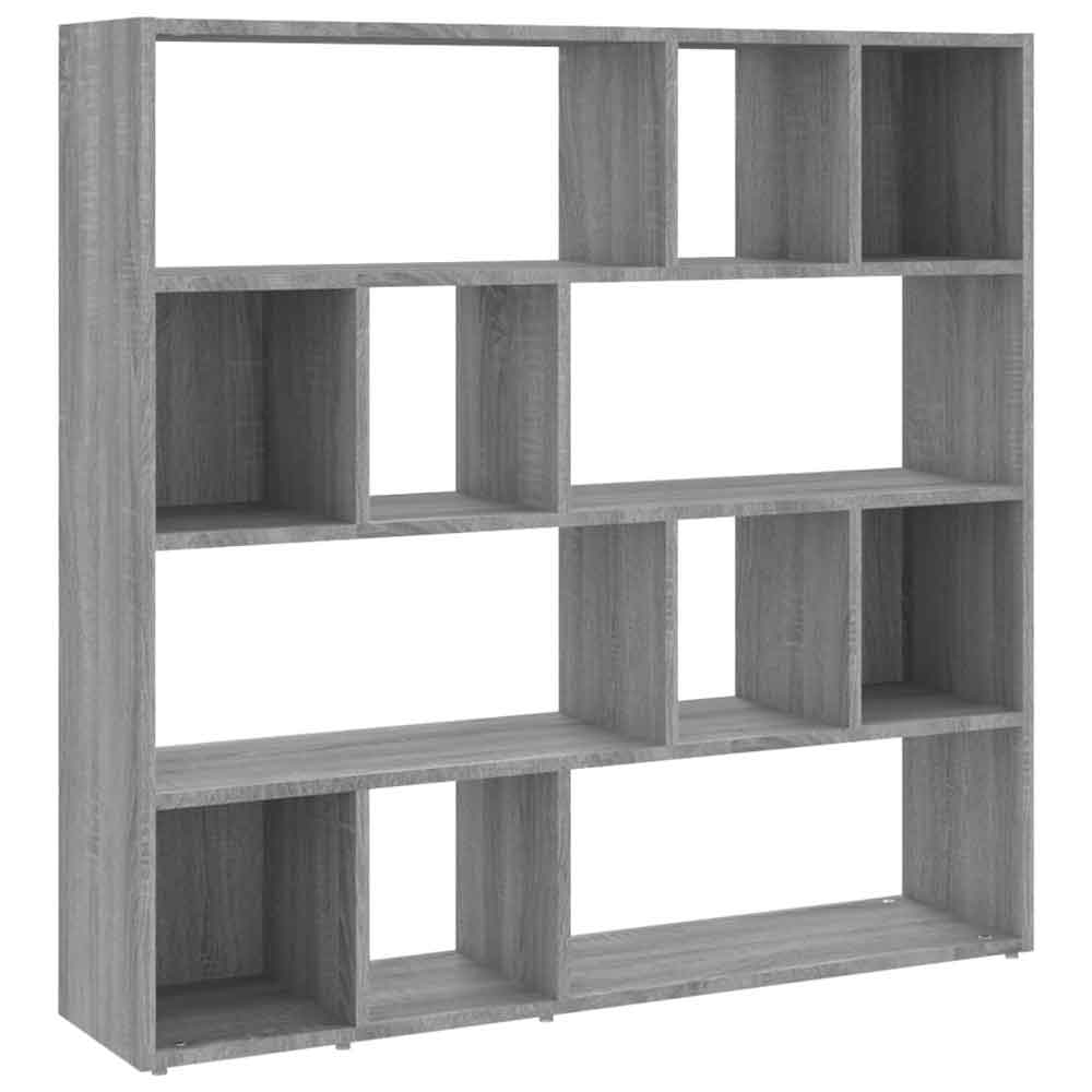 Ramona 105cm Wooden Book Shelf And Room Divider - Grey Sonoma