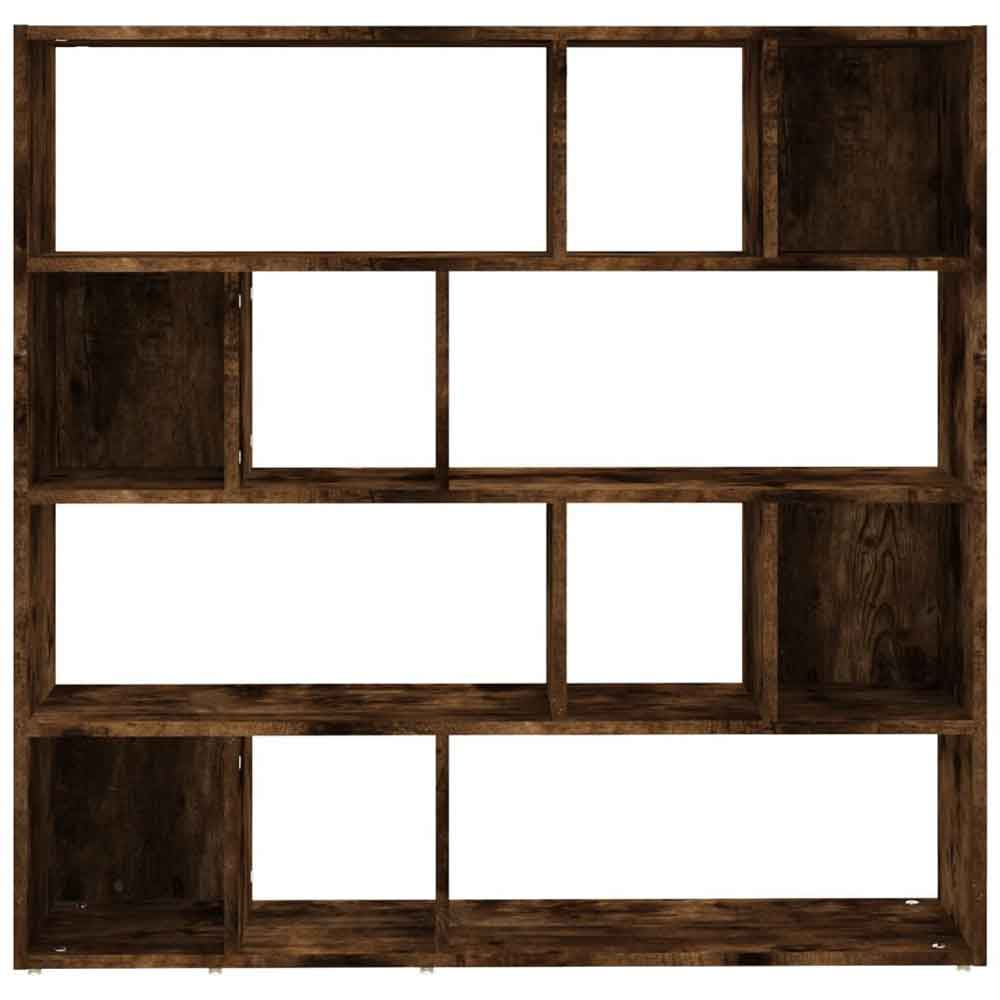 Ramona 105cm Wooden Book Shelf And Room Divider - Smoked Oak