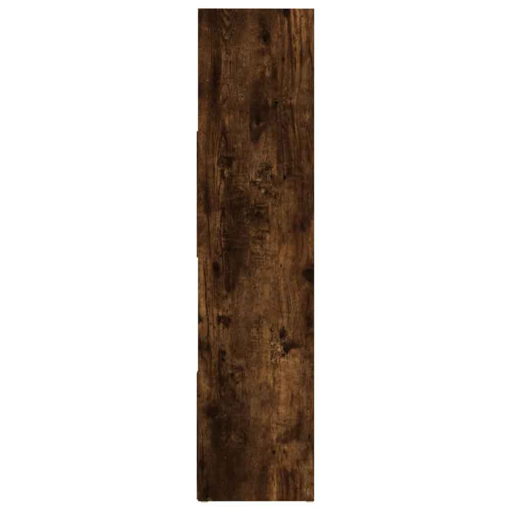 Ramona 105cm Wooden Book Shelf And Room Divider - Smoked Oak