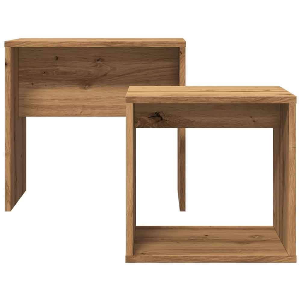 Ramona Wooden Nesting Coffee Table - Artisan Oak