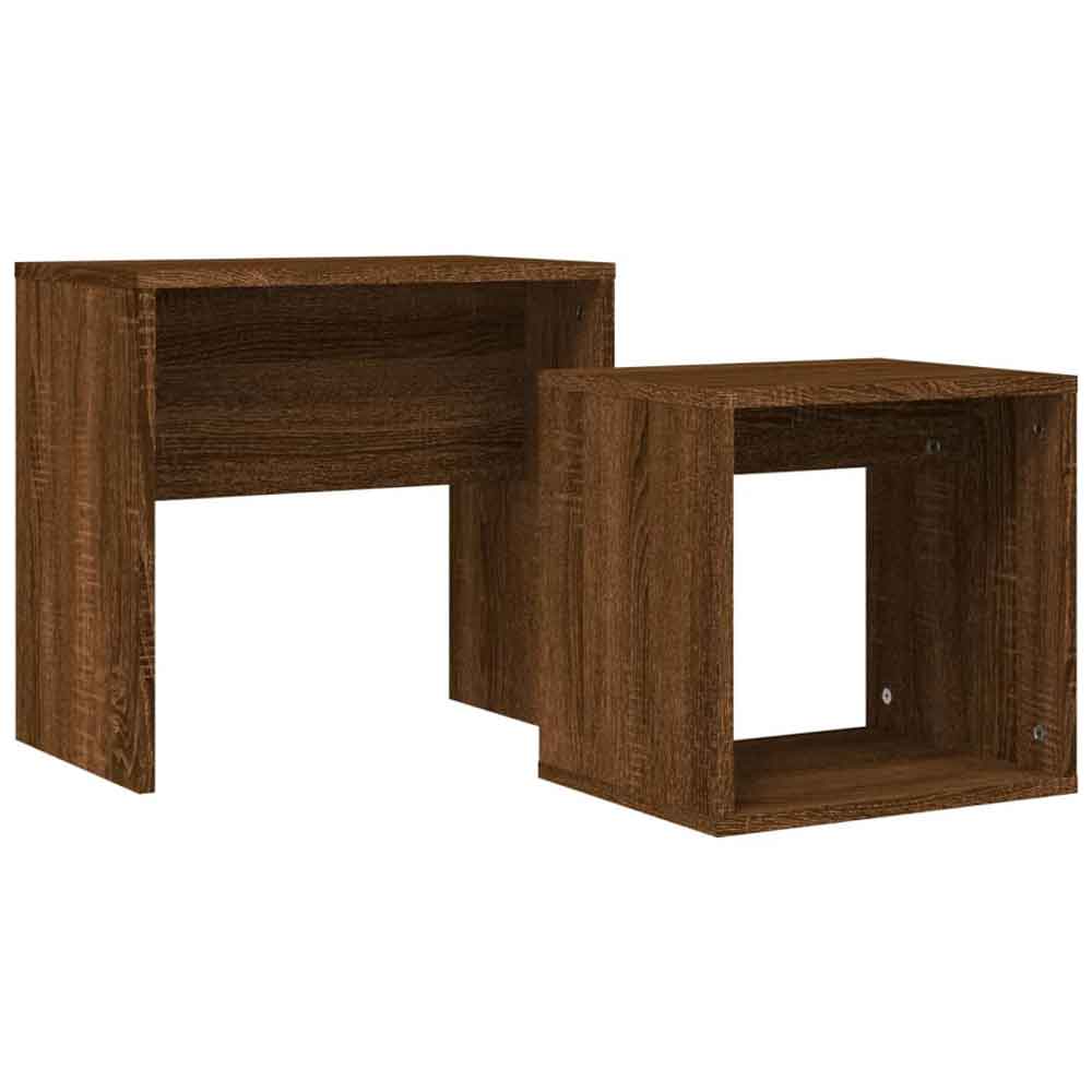 Ramona Wooden Nesting Coffee Table - Brown Oak