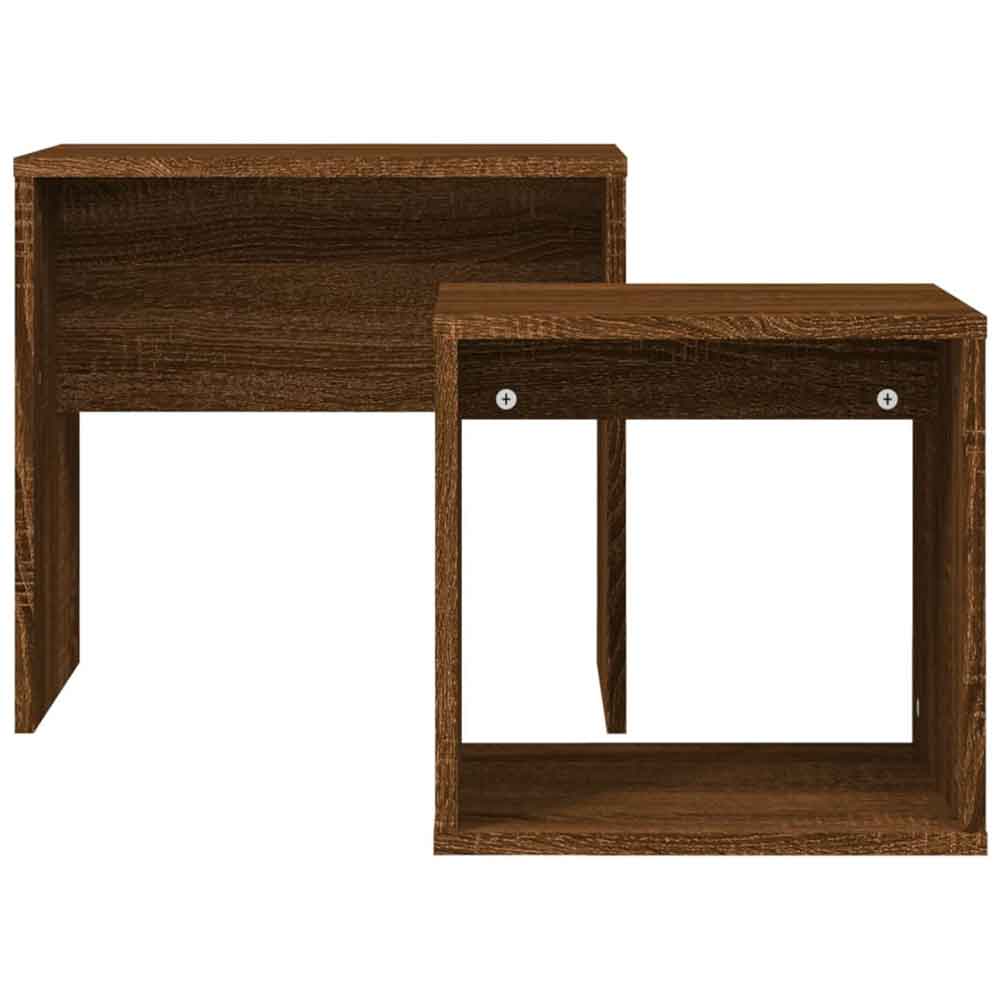 Ramona Wooden Nesting Coffee Table - Brown Oak