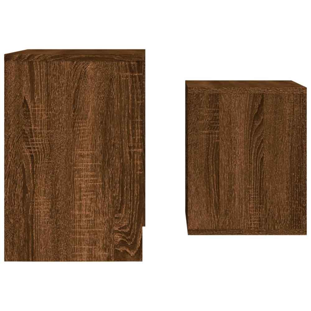 Ramona Wooden Nesting Coffee Table - Brown Oak