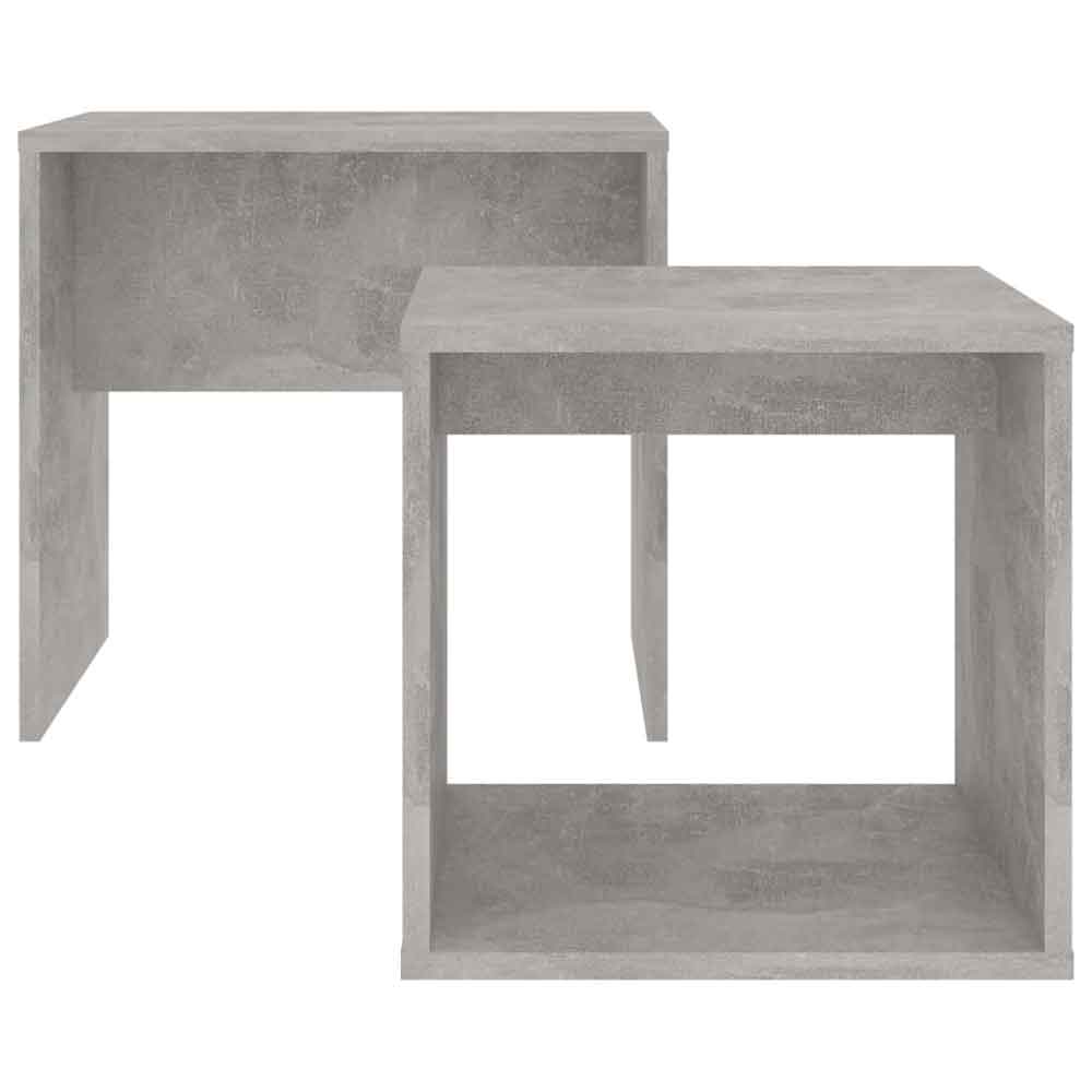 Ramona Wooden Nesting Coffee Table - Concrete Grey