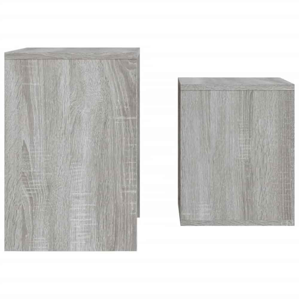Ramona Wooden Nesting Coffee Table - Grey Sonoma