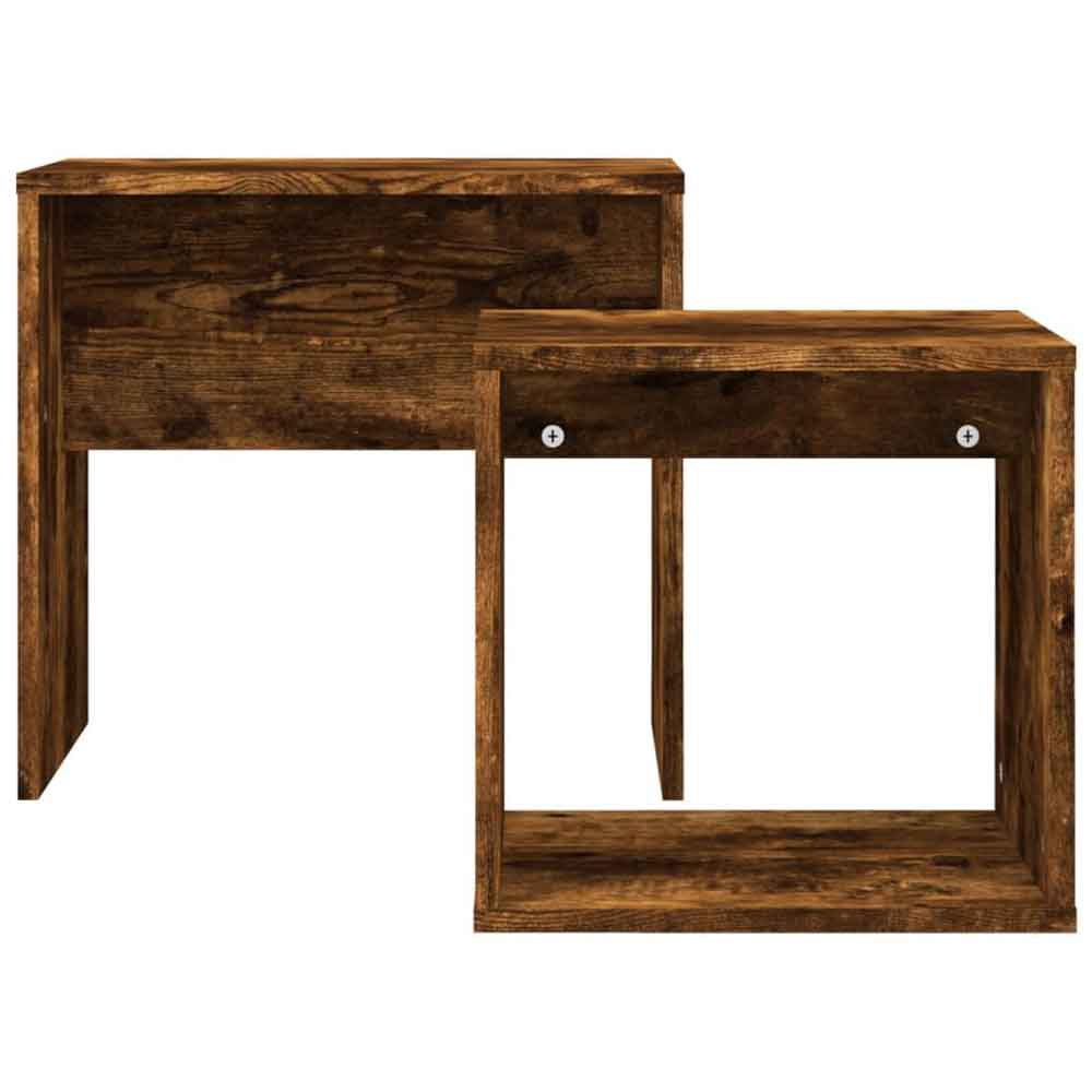 Ramona Wooden Nesting Coffee Table - Smoked Oak