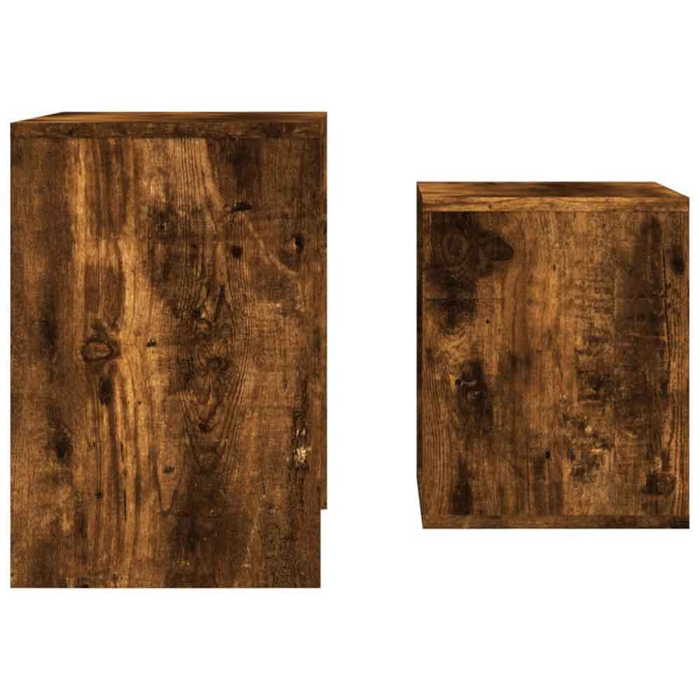 Ramona Wooden Nesting Coffee Table - Smoked Oak