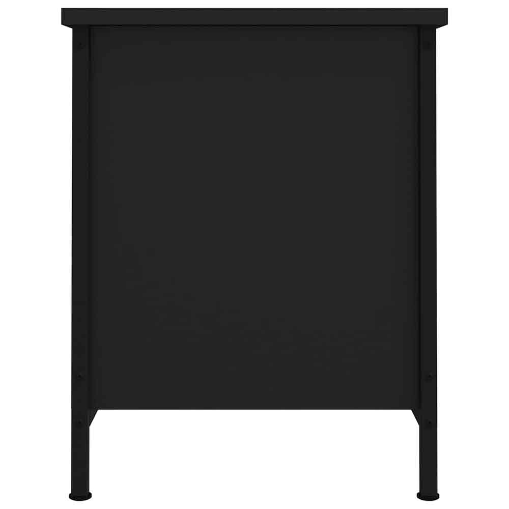 Ramona Wooden TV Stand With 2 Doors - Black
