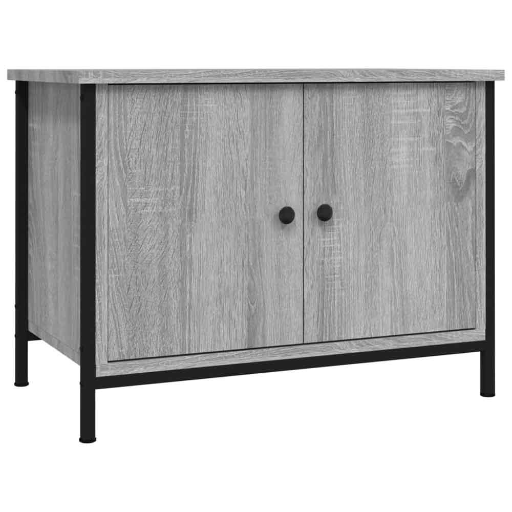 Ramona Wooden TV Stand With 2 Doors - Grey Sonoma