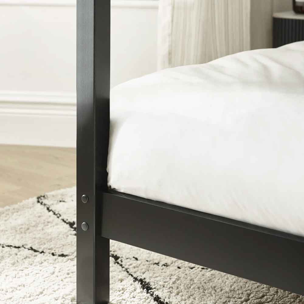 Ramsbury Wooden King Size Bed in Black