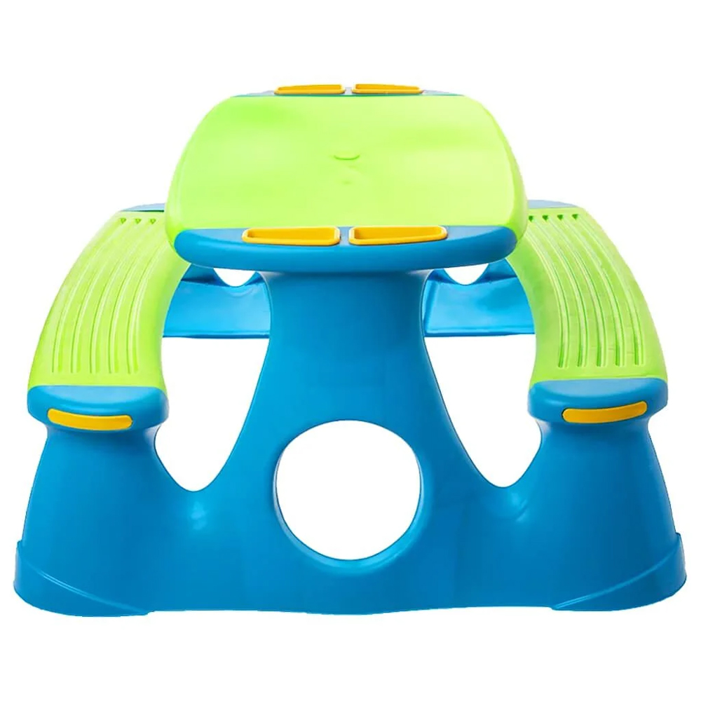 Ramsey Polypropylene Children Picnic Bench In Blue And Green