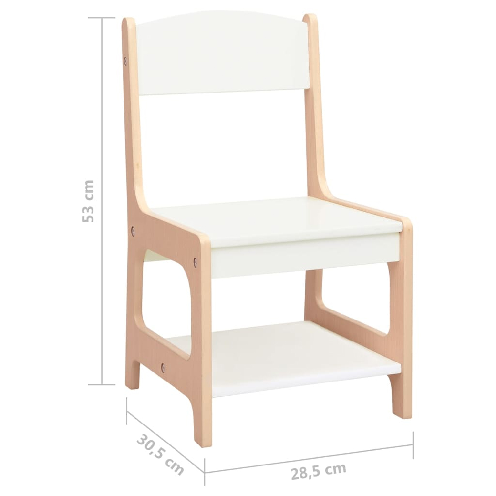 Ramsey Wooden Children Table With 2 Chairs In Brown