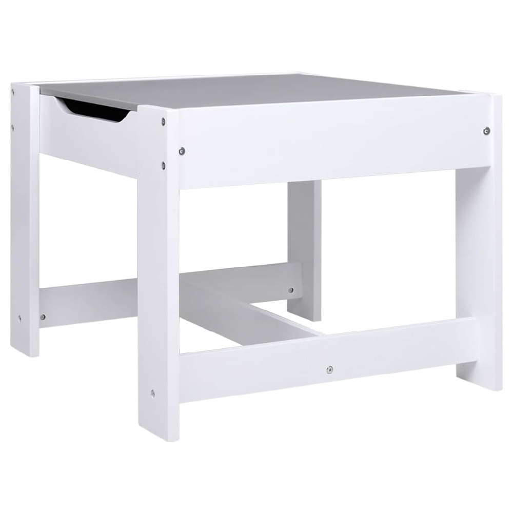 Ramsey Wooden Children Table With 2 Chairs In White