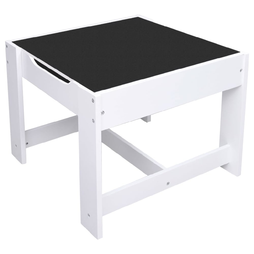 Ramsey Wooden Children Table With 2 Chairs In White