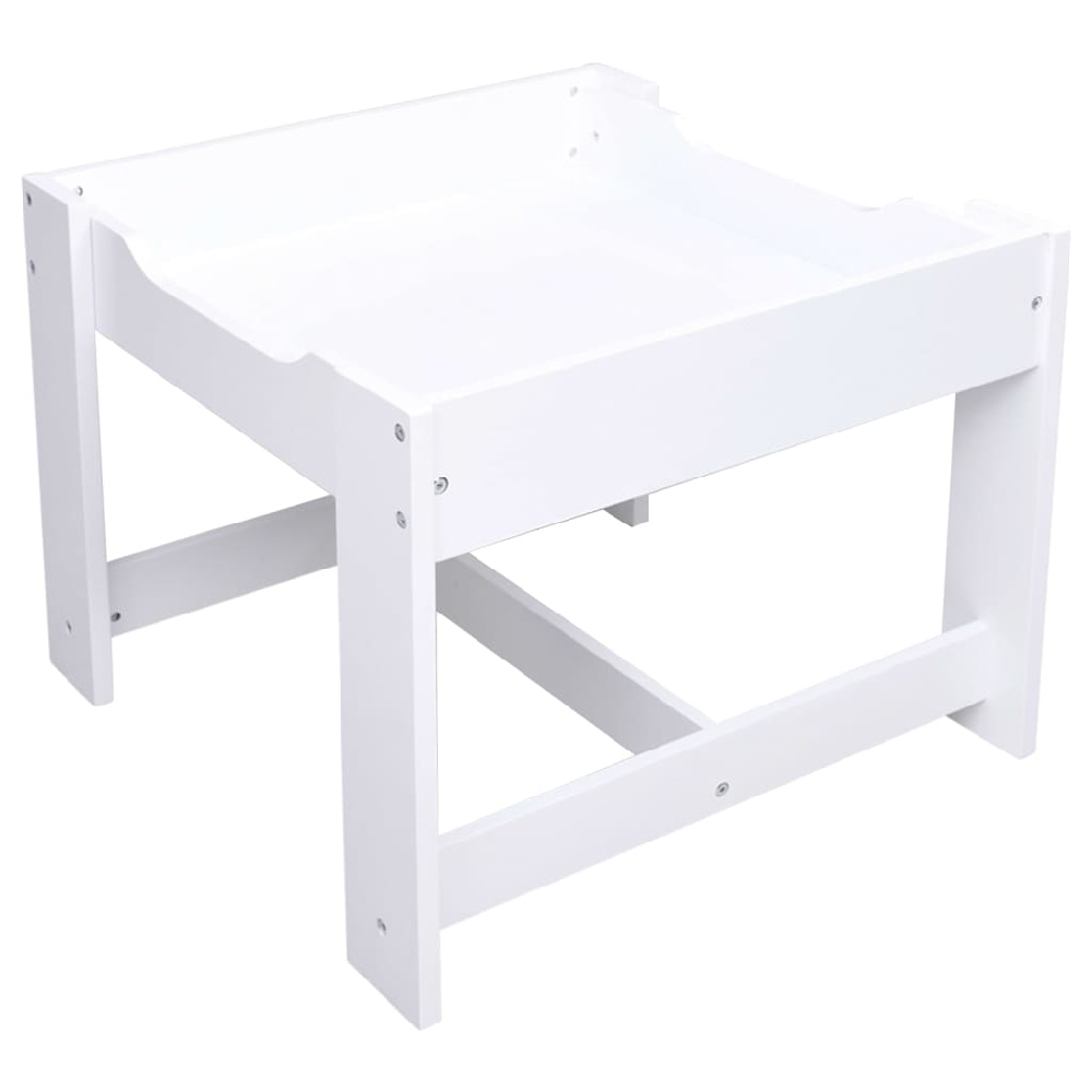 Ramsey Wooden Children Table With 2 Chairs In White