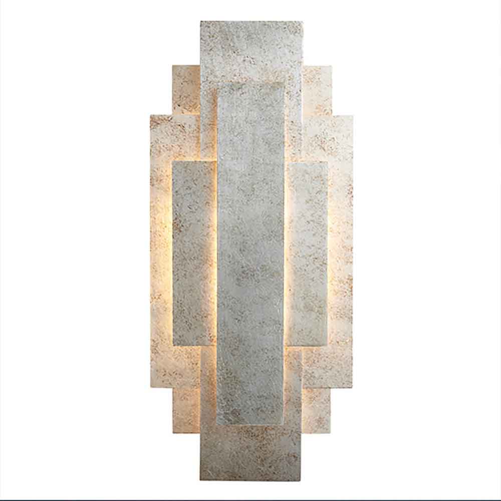 Randolph Metal Sculptural Wall Light In Antique Silver