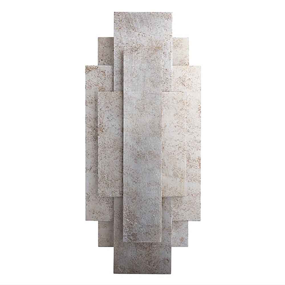 Randolph Metal Sculptural Wall Light In Antique Silver