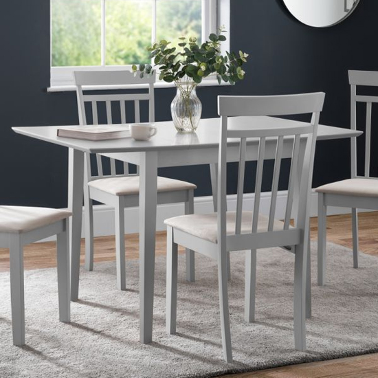 Ranee Extending Dining Table With 4 Coast Chairs In Grey_2