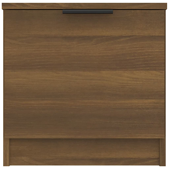 Ranya Wooden Bedside Cabinet With 1 Door In Brown Oak_4