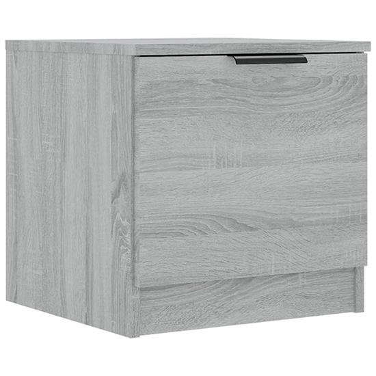 Ranya Wooden Bedside Cabinet With 1 Door In Grey Sonoma Oak_3
