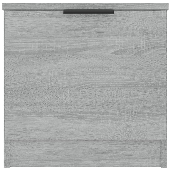 Ranya Wooden Bedside Cabinet With 1 Door In Grey Sonoma Oak_4