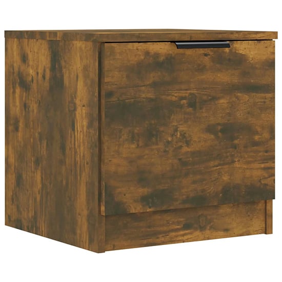 Ranya Wooden Bedside Cabinet With 1 Door In Smoked Oak_3