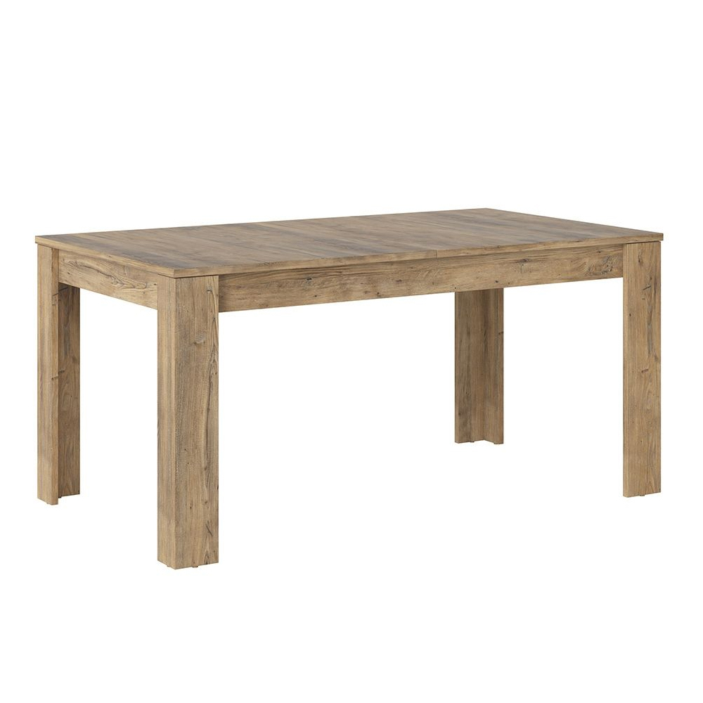 Rapilla Wooden Extending Dining Table In Chestnut and Matera Grey