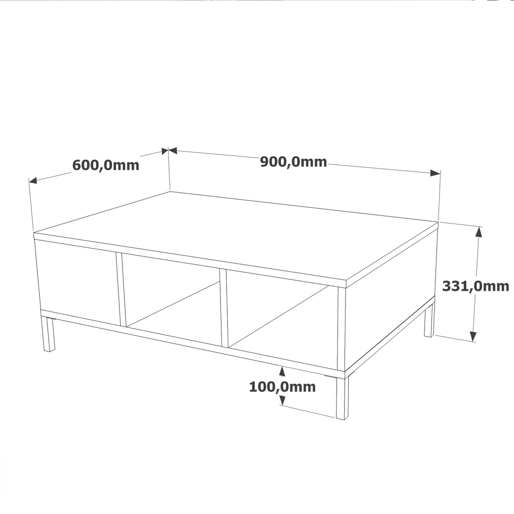 Rarvo Wooden TV Stand and Coffee Table Set in Atlantic Pine and Anthracite