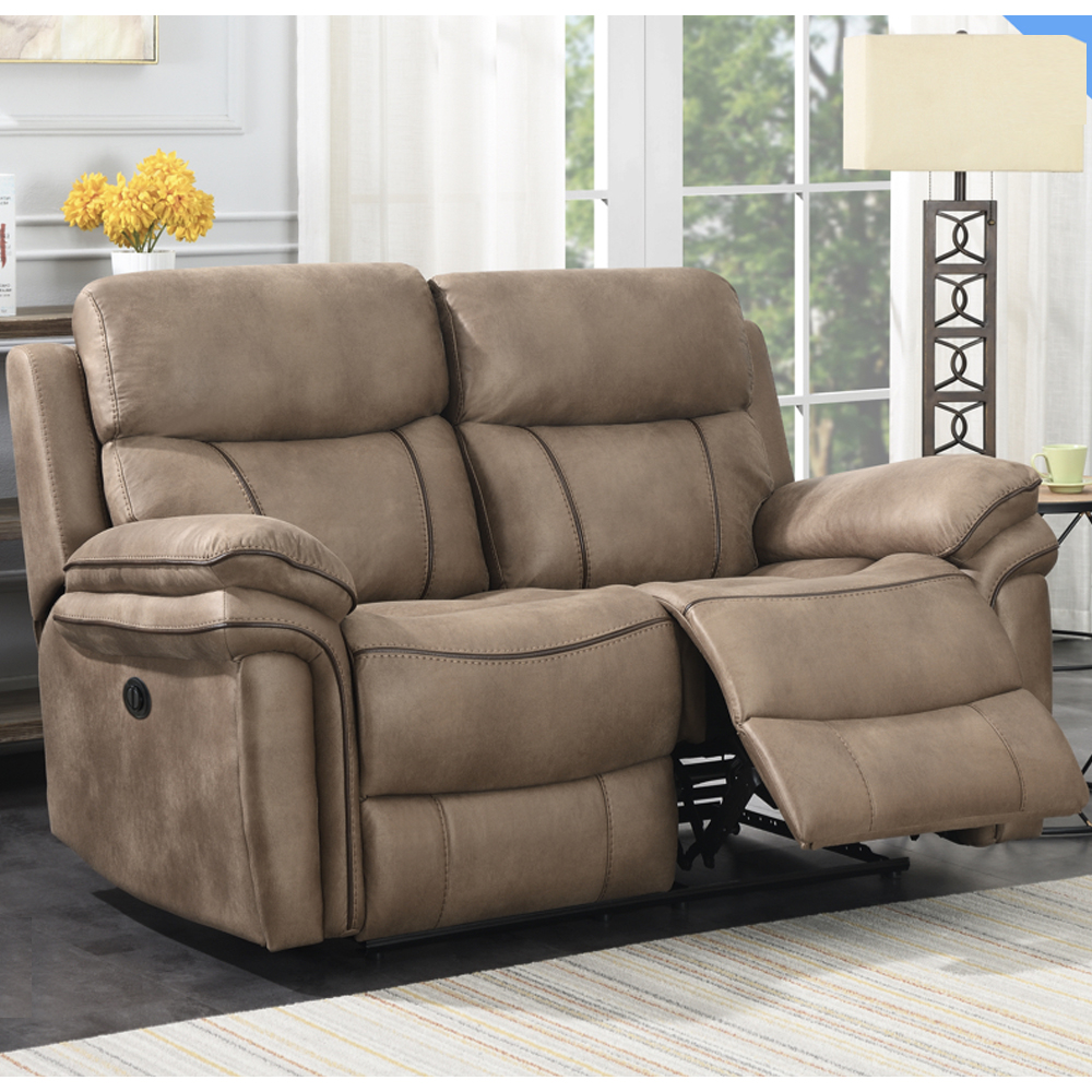 Rasalas Fabric Electric Recliner 3+2 Seater Sofa Set - Sahara
