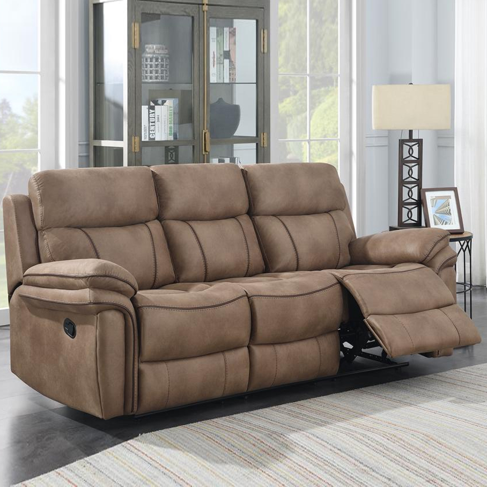 Rasalas Fabric Recliner 3+2 Seater Sofa Set In Sahara
