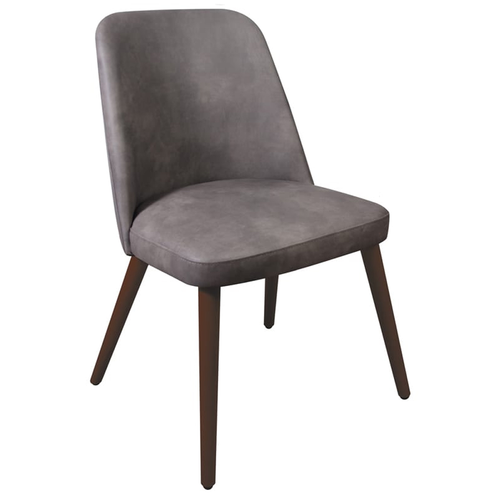 Ratcliff Wooden Dining Table With 2 Avelay Steel Grey Chairs In Rustic Oak