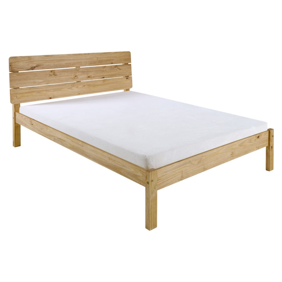 Ravello Wooden Double Bed In Waxed Pine