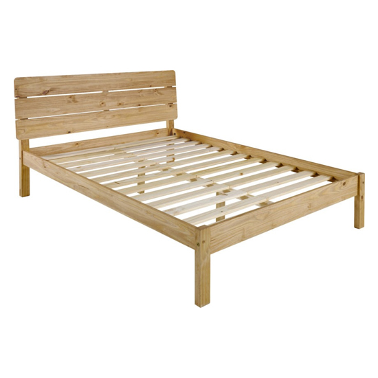 Ravello Wooden Double Bed In Waxed Pine