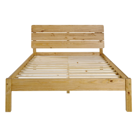 Ravello Wooden Double Bed In Waxed Pine