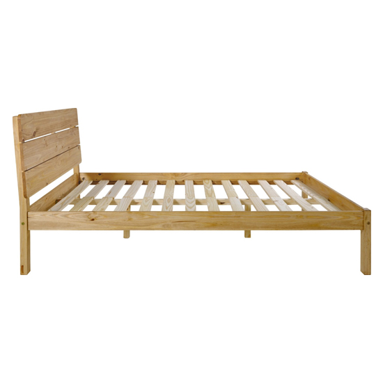 Ravello Wooden Double Bed In Waxed Pine