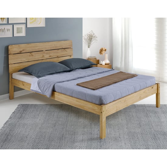 Read more about Ravello wooden double bed in waxed pine