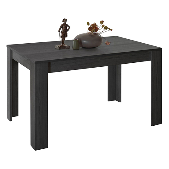 Raya Extending Wooden Dining Table In Black Ash Furniture in Fashion